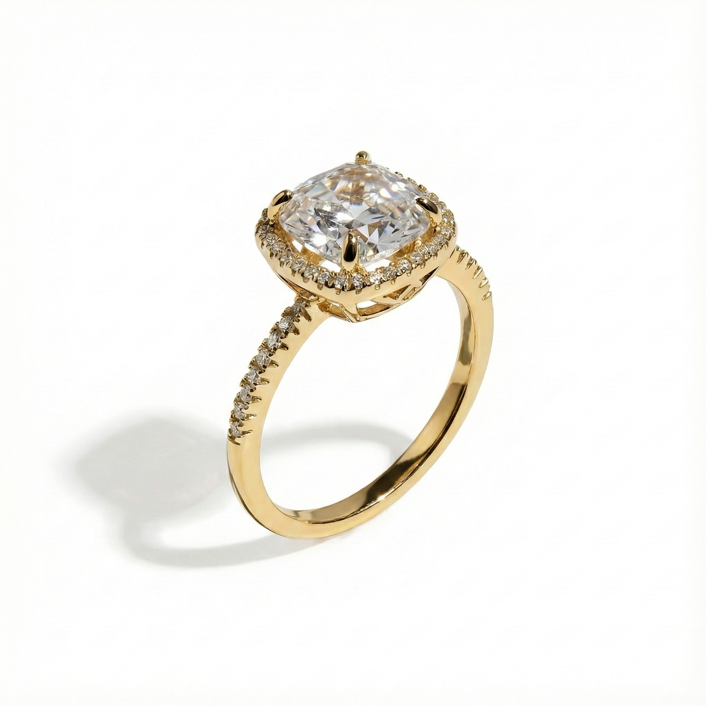 טבעת מרובע משובץ גדול