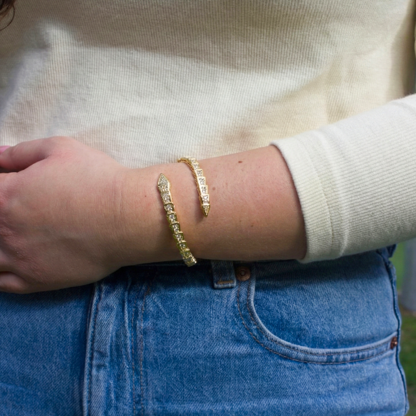 צמיד דרקון זרקונים