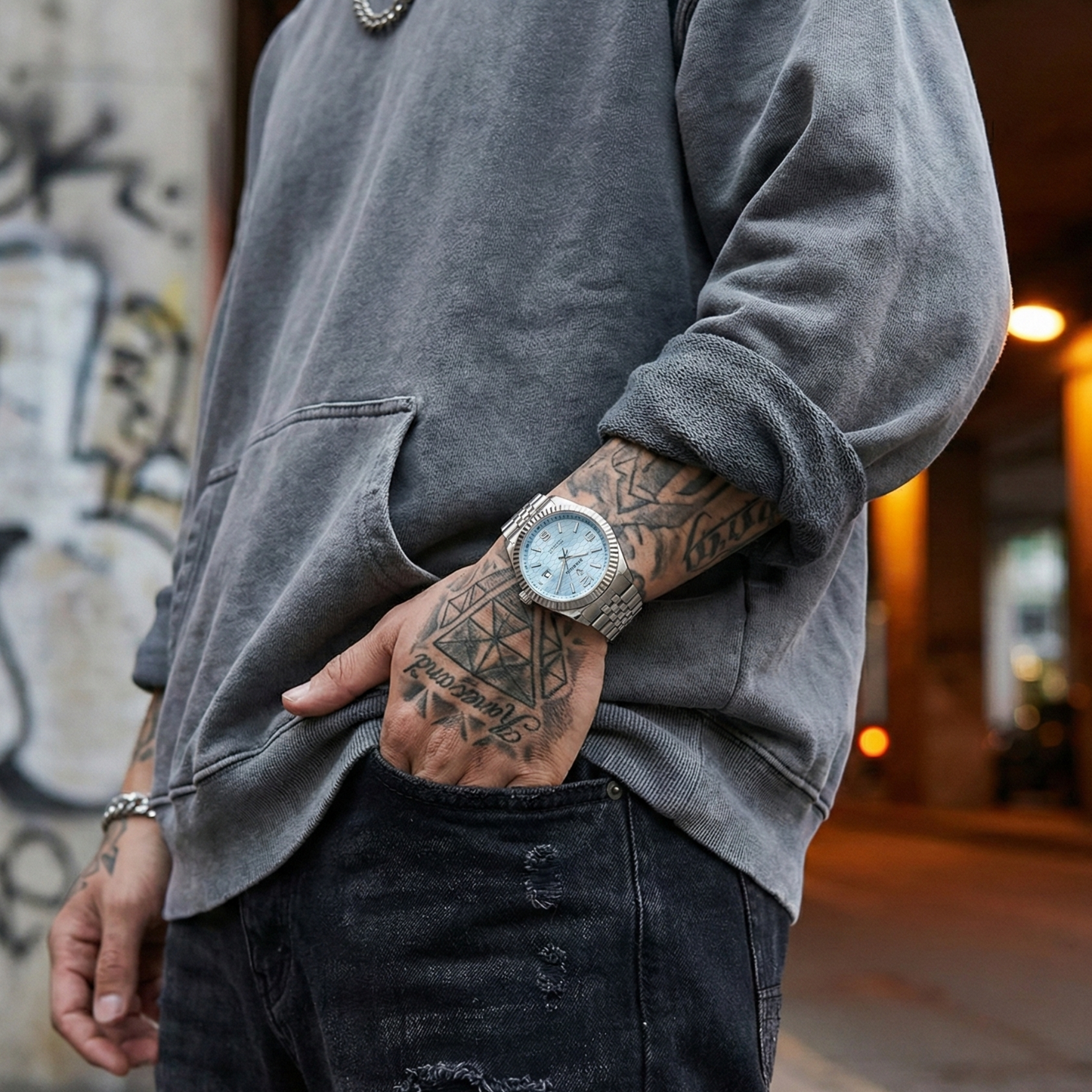 שעון אלגנט לגבר