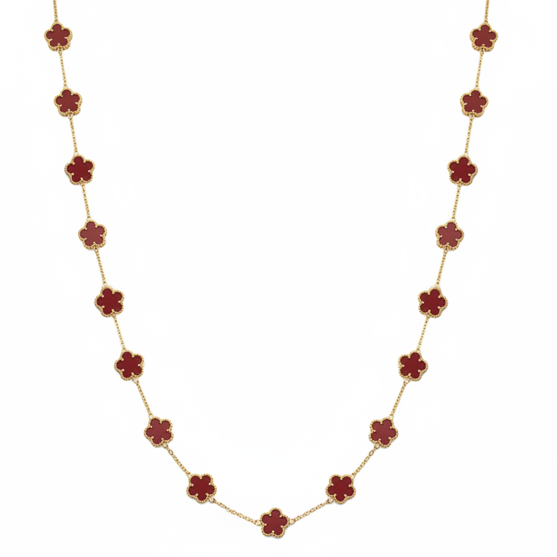 שרשרת תלתן מזל אלגנטית